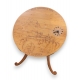 Oiseau à fromage décor pyrogravé, pendule