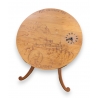 Oiseau à fromage décor pyrogravé, pendule