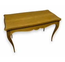 Table basse style Louis XV en brut