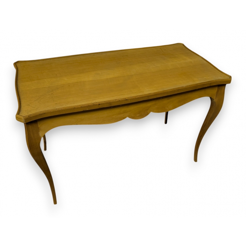 Table basse style Louis XV en brut