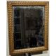 Miroir rectangulaire en bois doré