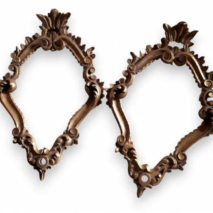 Pair of mirrored wall lights