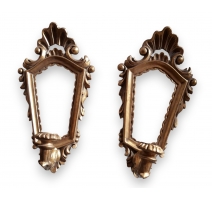 Paire d'appliques miroir
