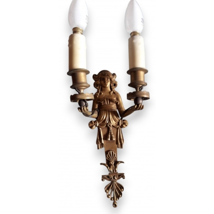 Empire-style wall light with two arms
