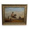 Tableau Orientaliste \"Cavalier\" d\'après FINART