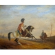 Tableau Orientaliste "Cavalier" d'après FINART