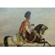 Tableau Orientaliste "Cavalier" d'après FINART