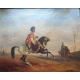 Tableau Orientaliste "Cavalier" d'après FINART