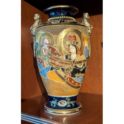 Pair of Satsuma ‘Characters’ vases