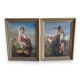 Paire de portraits signés SCHREURS