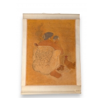 Batik "Mère et enfant" signé TOYA 1968