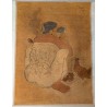 Batik \"Mère et enfant\" signé TOYA 1968
