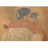 Batik \"Mère et enfant\" signé TOYA 1968