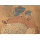 Batik "Mère et enfant" signé TOYA 1968