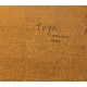 Batik "Mère et enfant" signé TOYA 1968