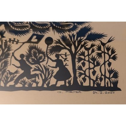 Découpage signé G. MEYER 14.2.2000