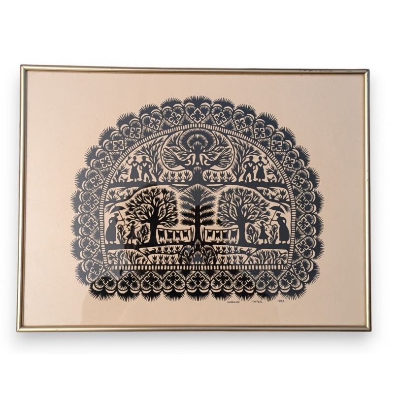 Découpage signé Gerald MEYER 1997