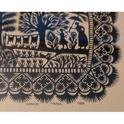 Découpage signé Gerald MEYER 1997