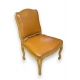Chaise Régence recouverte de cuir