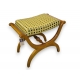 Tabouret style Directoire en noyer