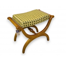 Tabouret style Directoire en noyer