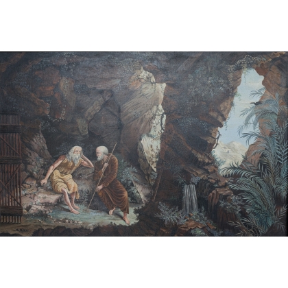 Paintings | French painting ‘L'Hermite’. Moinat SA  – Antiques and home décor