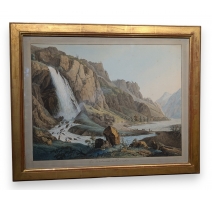 Gravure "Pissevache" par LINCK