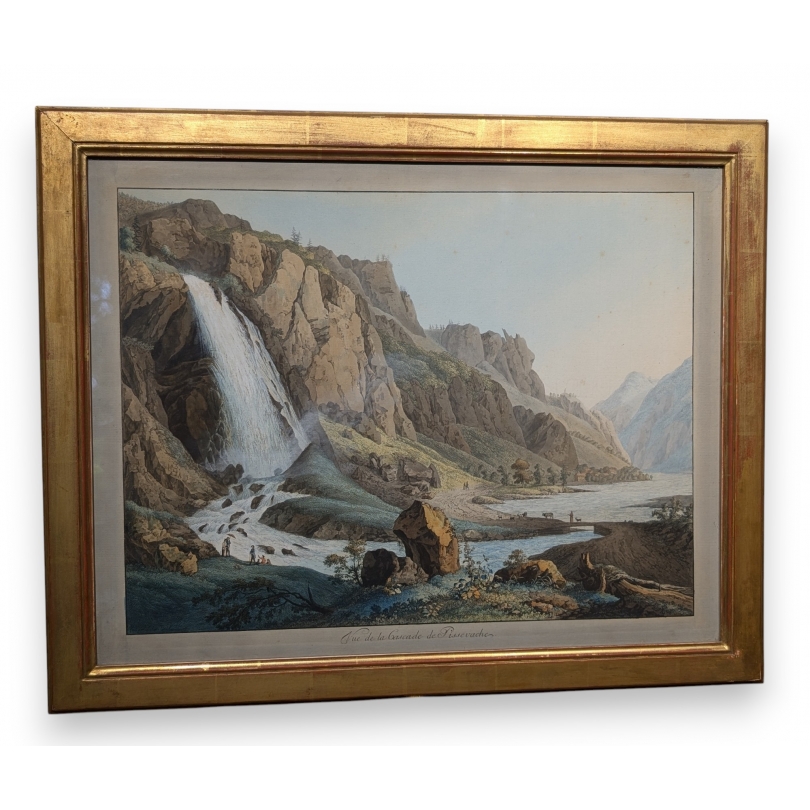 Gravure "Pissevache" par LINCK