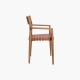Fauteuil Freya cuir havane
