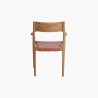 Fauteuil Freya cuir havane