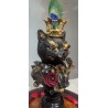 Décor Chat steampunk dans un globe en verre