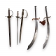 Lot de 5 sabres miniature