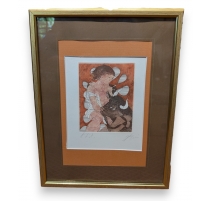 Lithographie "Europe et le taureau" signée ERNI