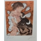 Lithographie "Europe et le taureau" signée ERNI