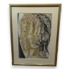 Lithographie "Visages" par ERNI