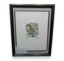 Lithographie "Un arbre" signé YERSIN