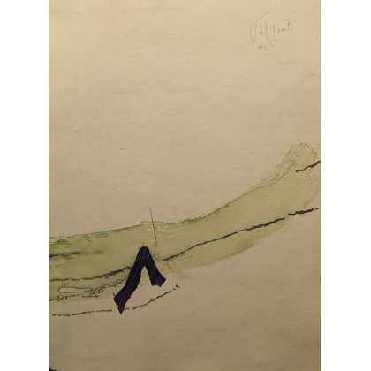 Lithographie "Composition" signée TAL COAT