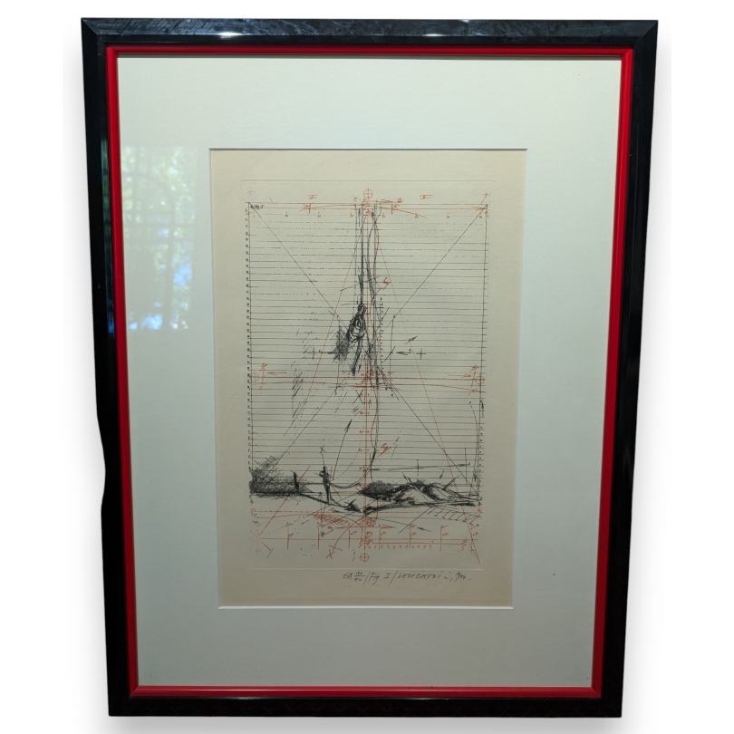 Lithographie "Fig. I" signée VELICKOVIC
