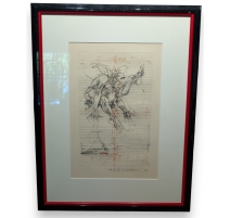 Lithographie "Fig. F" signée VELICKOVIC