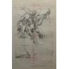 Lithographie "Fig. F" signée VELICKOVIC