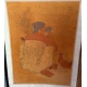 Batik "Mère et enfant" signé TOYA 1968
