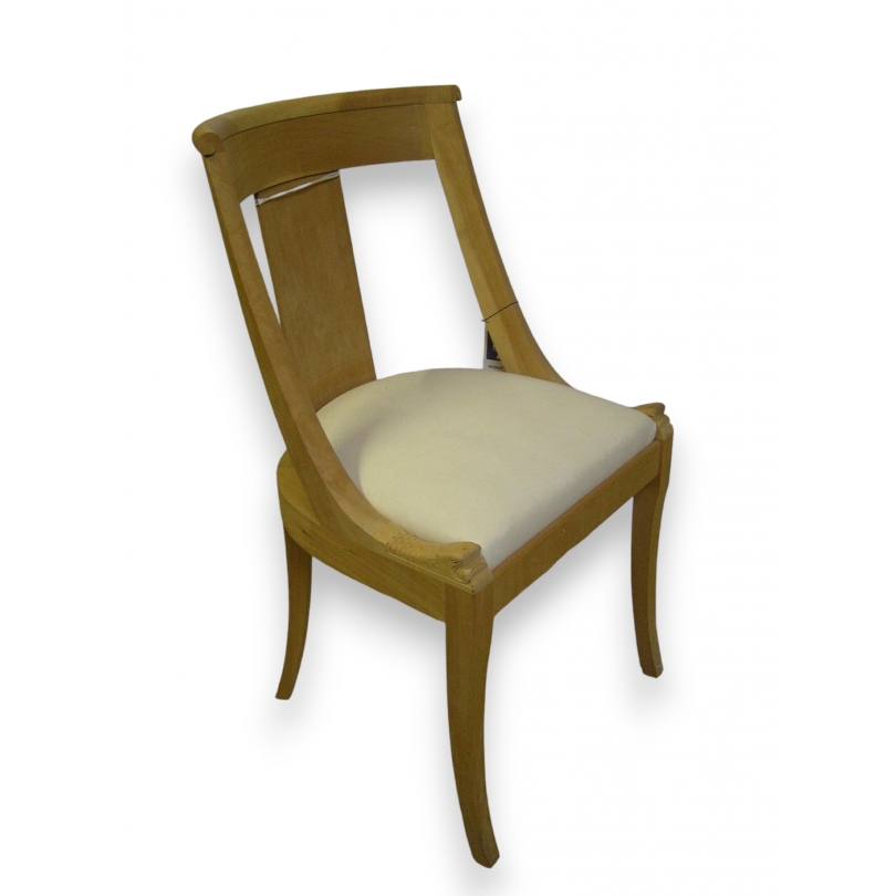 Gondole Empire chair in mahogany at  Moinat SA  - Antiques and home décor