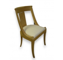 Chaise Empire Gondole en acajou