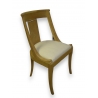 Chaise Empire Gondole en acajou