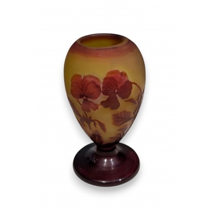 Vase Pensée signé GALLÉ