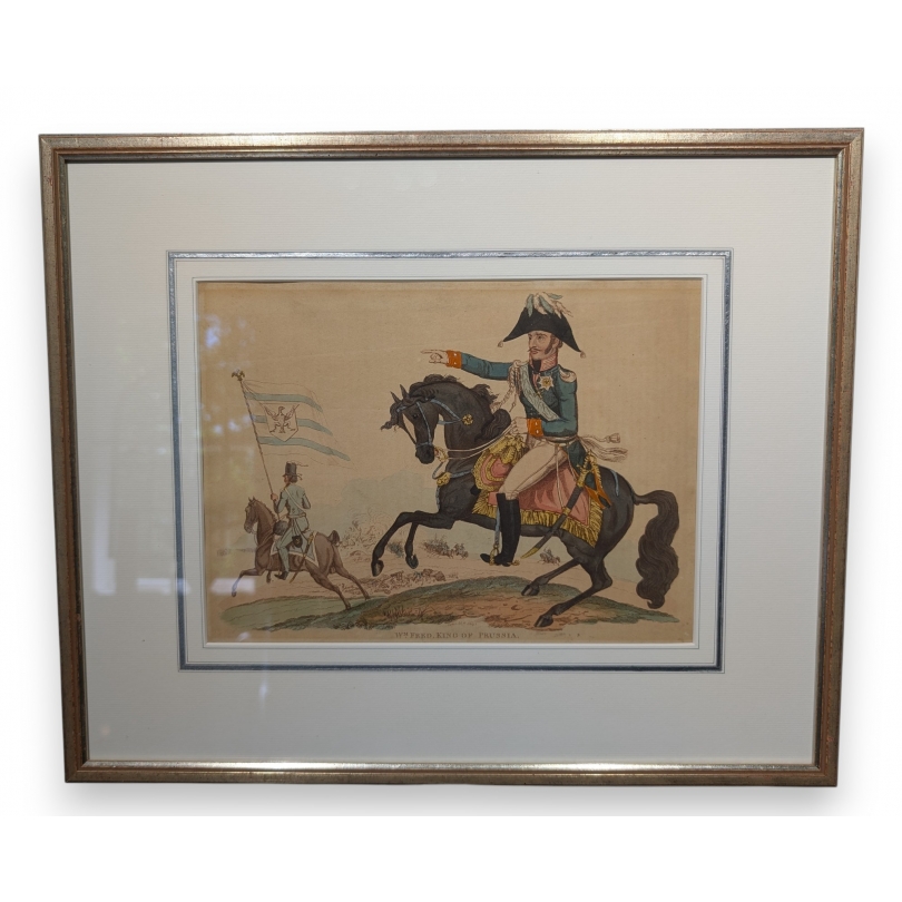 Gravure "Wm. Fred. King of Prussia"