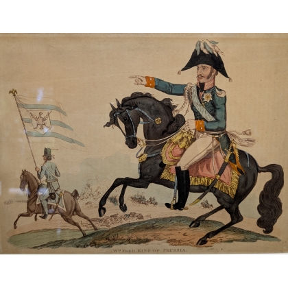 Gravure "Wm. Fred. King of Prussia"