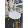 Ensemble de jardin en fer forgé blanc