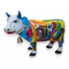 Vache en résine "Abstrait"