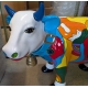 Vache en résine "Abstrait"